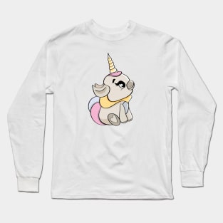 Baby girl unicorn, cute unicorn, mask for little girl, rainbow unicorn Long Sleeve T-Shirt